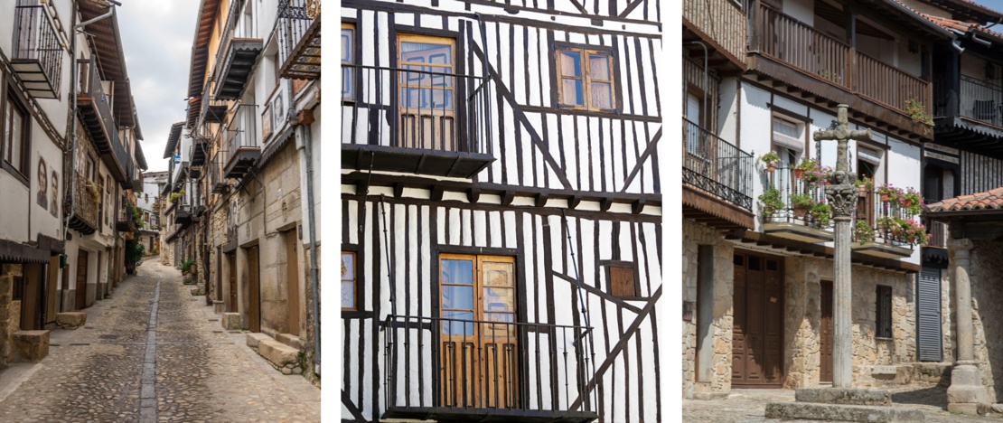 Detalles de la aldea de Mogarraz en Salamanca, Castilla y León