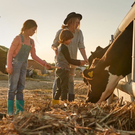 En famille à la ferme