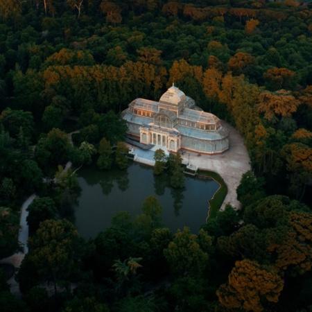 Kristallpalast im Retiro-Park in Madrid