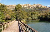 Valdemurio-Stausee auf dem Weg Senda del Oso in Asturien