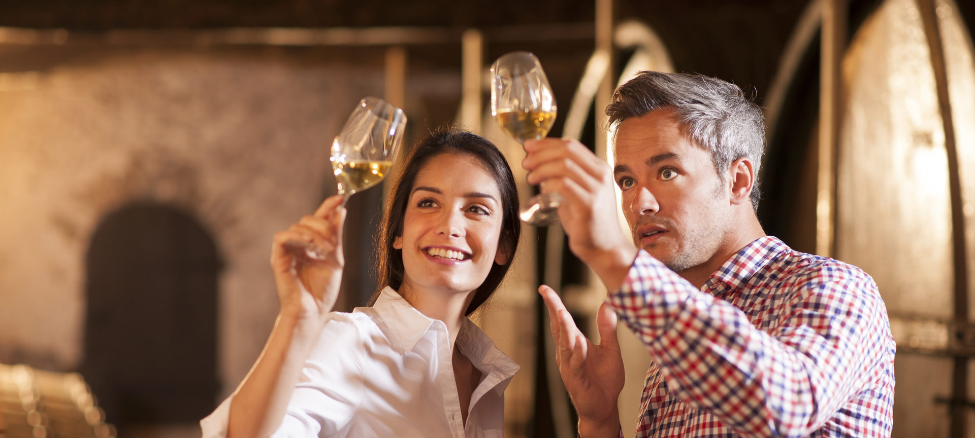 Turista en una cata de vino Turista en una cata de vino