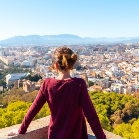 Touriste à Malaga