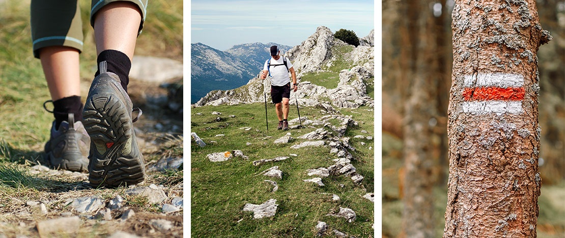 Images de randonnée et de chemins naturels