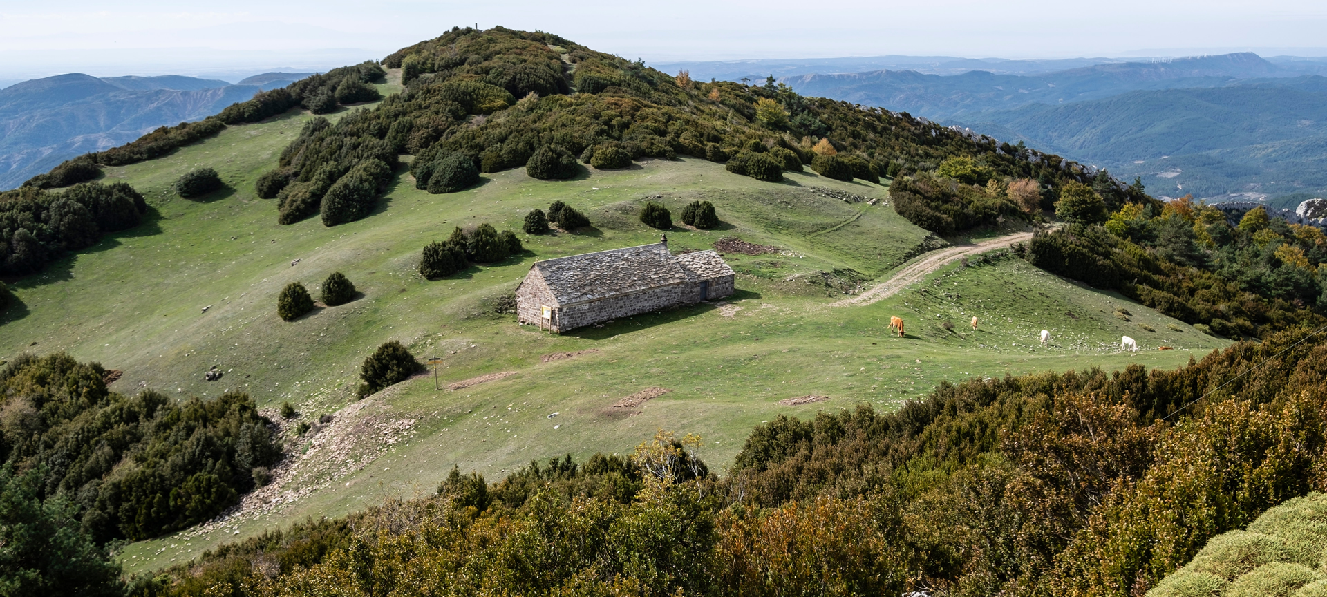 Einsiedelei in Sierra de Santo Domingo, Biel, Zaragoza, Aragonien