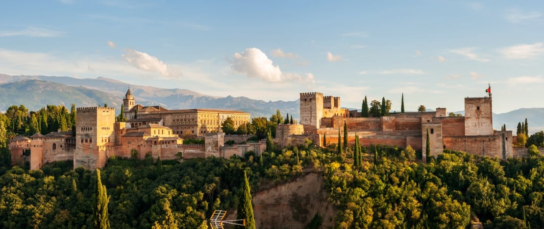 Ansicht der Alhambra, Granada