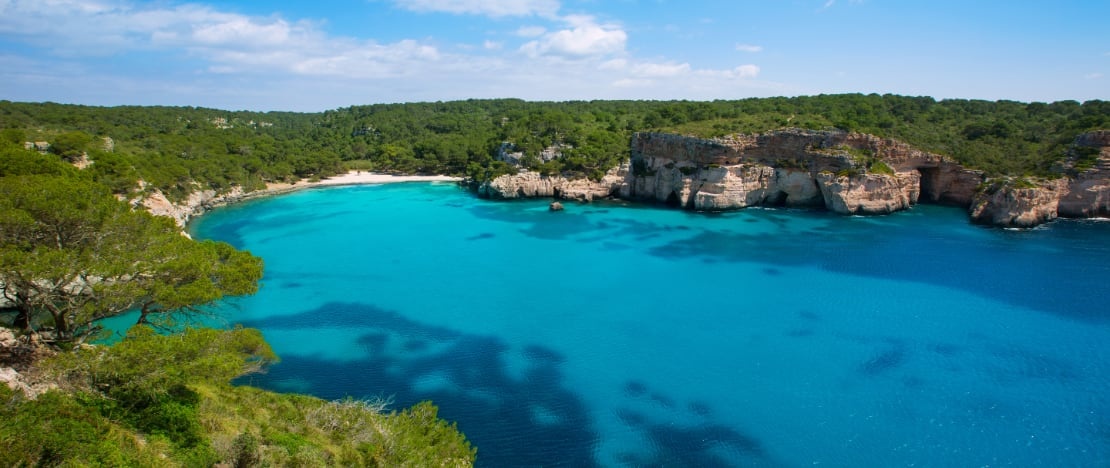 Cala Macarella a Minorca, isole Baleari