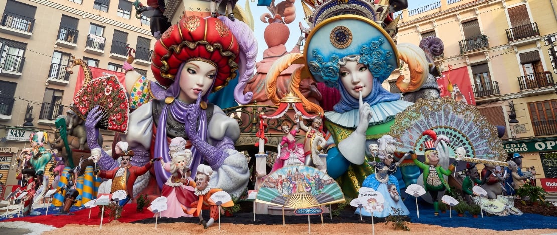 Fallas-Figuren in Valencia