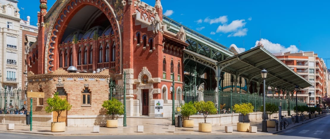 Vues du marché de Colón à Valence