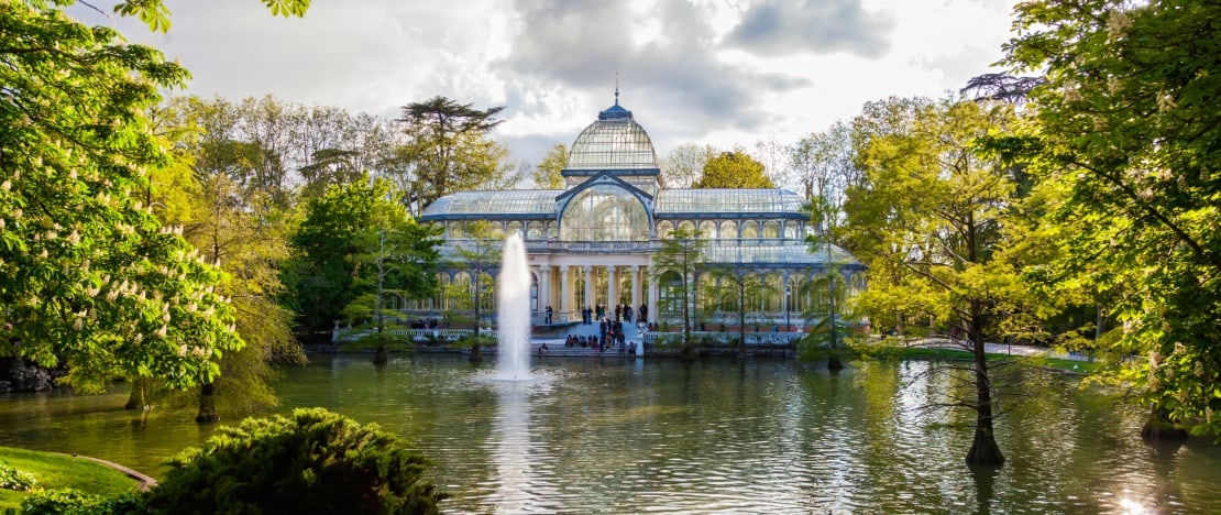 Kristallpalast im Park Retiro in Madrid, Autonome Gemeinschaft Madrid