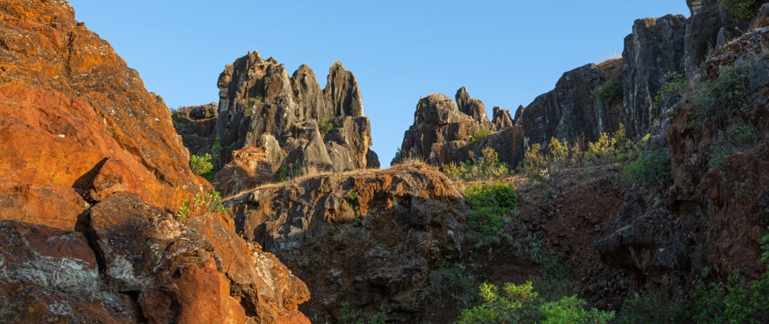 Paesaggio caratteristico della Sierra Norte di Siviglia, in Andalusia